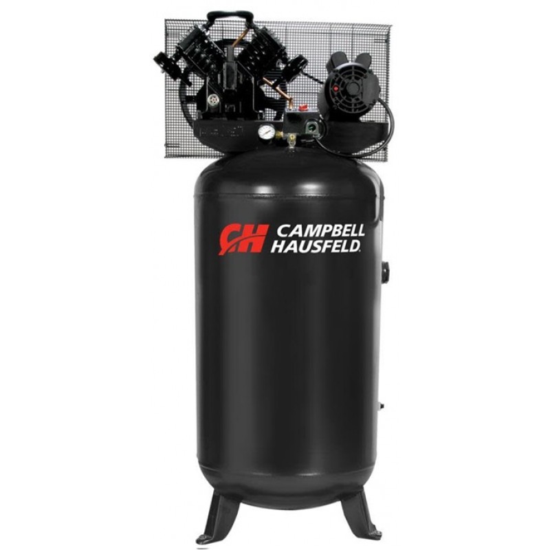 Campbell Hausfeld Air Compressor 80 Gallon Vertical 5 HP 12.8 Amps 3 Phase