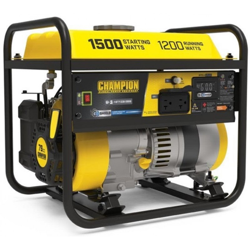 Champion Power Equipment 1200-Watt Portable Generator with CO Shield