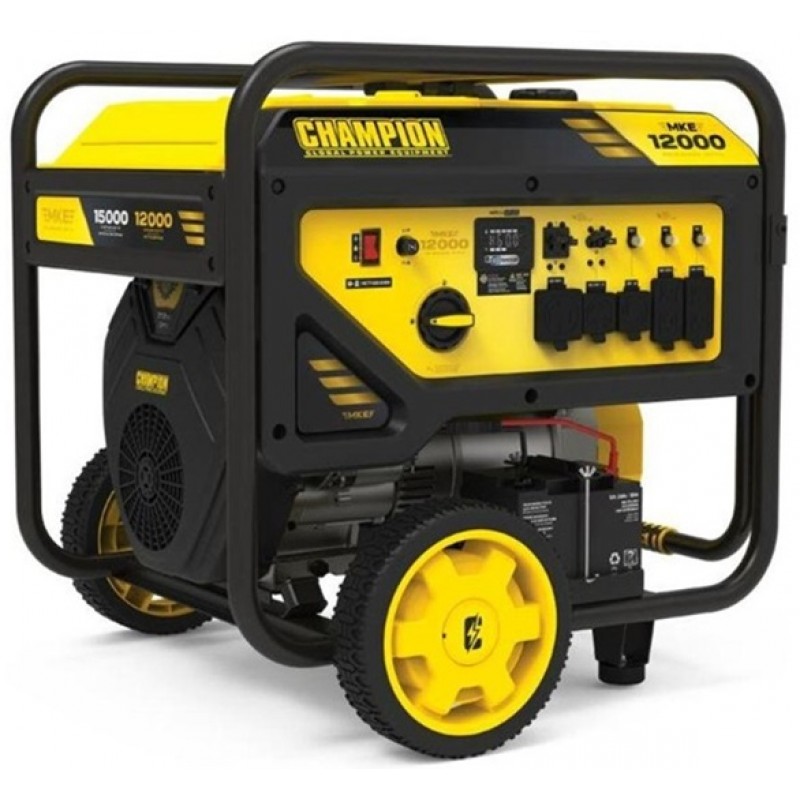 Champion Power Equipment 12000-Watt Portable Generator with Electric Start and CO Shield