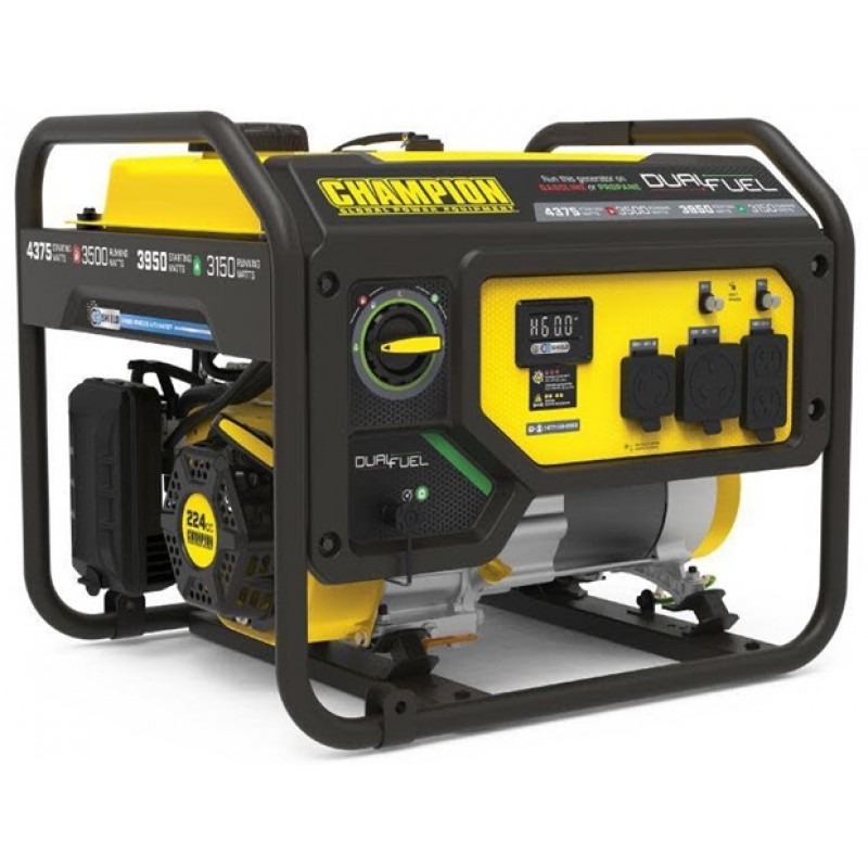 Champion Power Equipment 3500-Watt Dual Fuel RV Ready Portable Generator with CO Shield