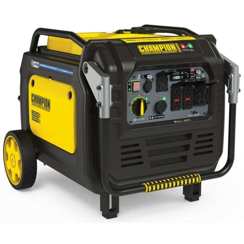 Champion Power Equipment 8500 Watt Inverter Generator Electric Start Dual Fuel with CO Shield