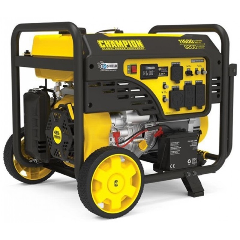 Champion Power Equipment 9200 Watt Electric Start Portable Generator with CO Shield