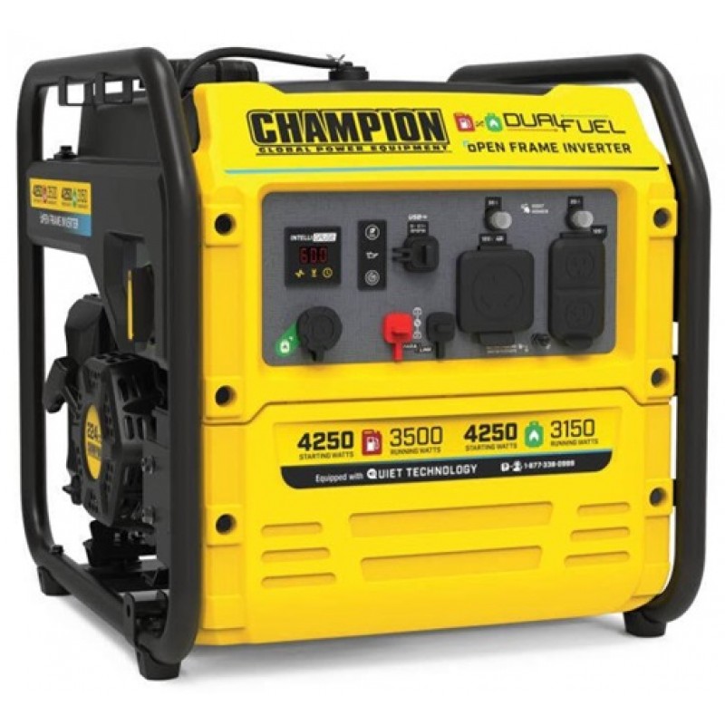 Champion Power Equipment Inverter Generator Dual Fuel 4250 Watt