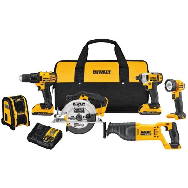 DEWALT 20 V MAX Compact 6 TOOL Combo Kit