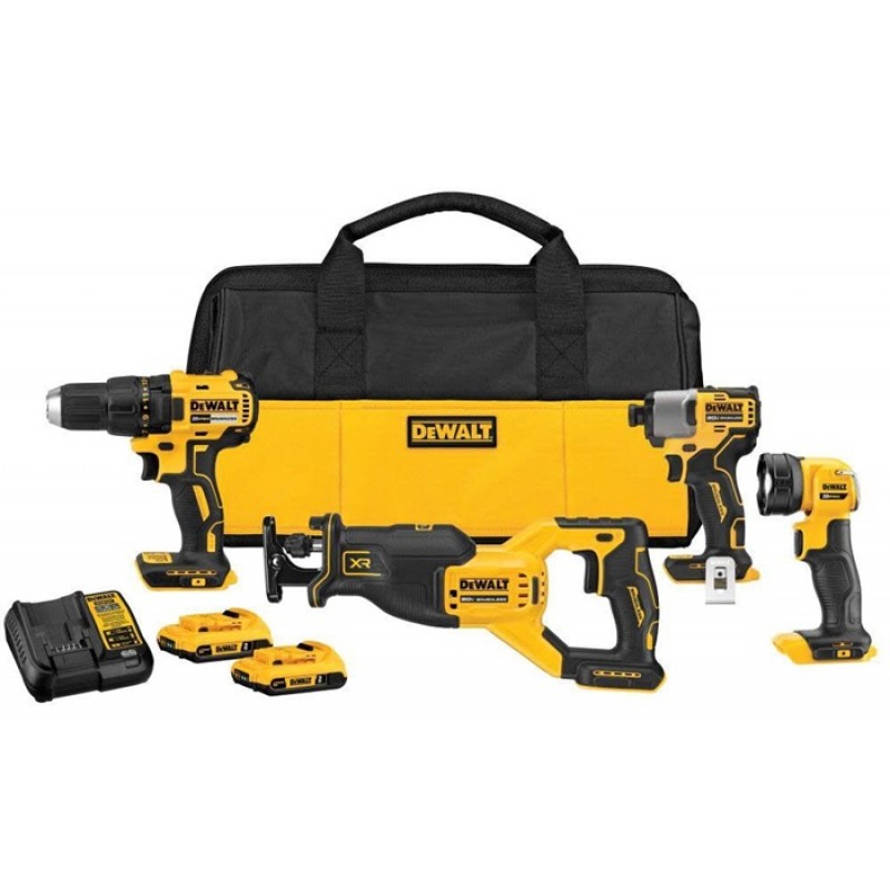 DEWALT 20V MAX Brushless 4-Tool Combo Kit