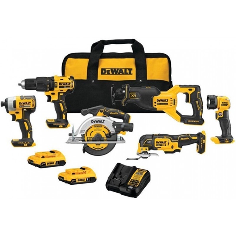 DEWALT 20V MAX Brushless Cordless 6-Tool Combo Kit