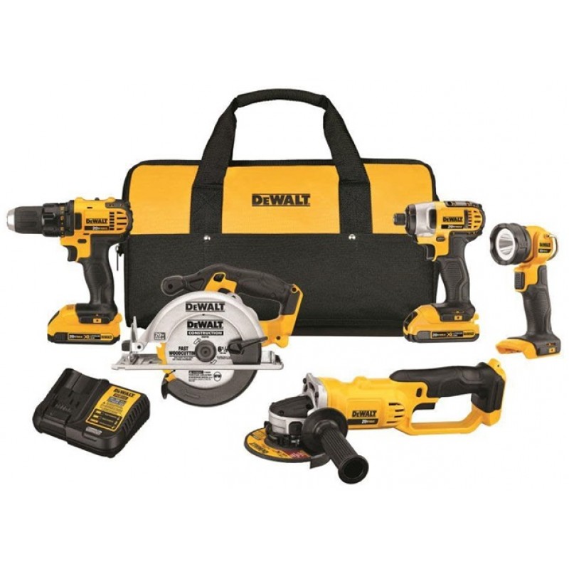 DEWALT 20V MAX Compact 5-Tool Combo Kit