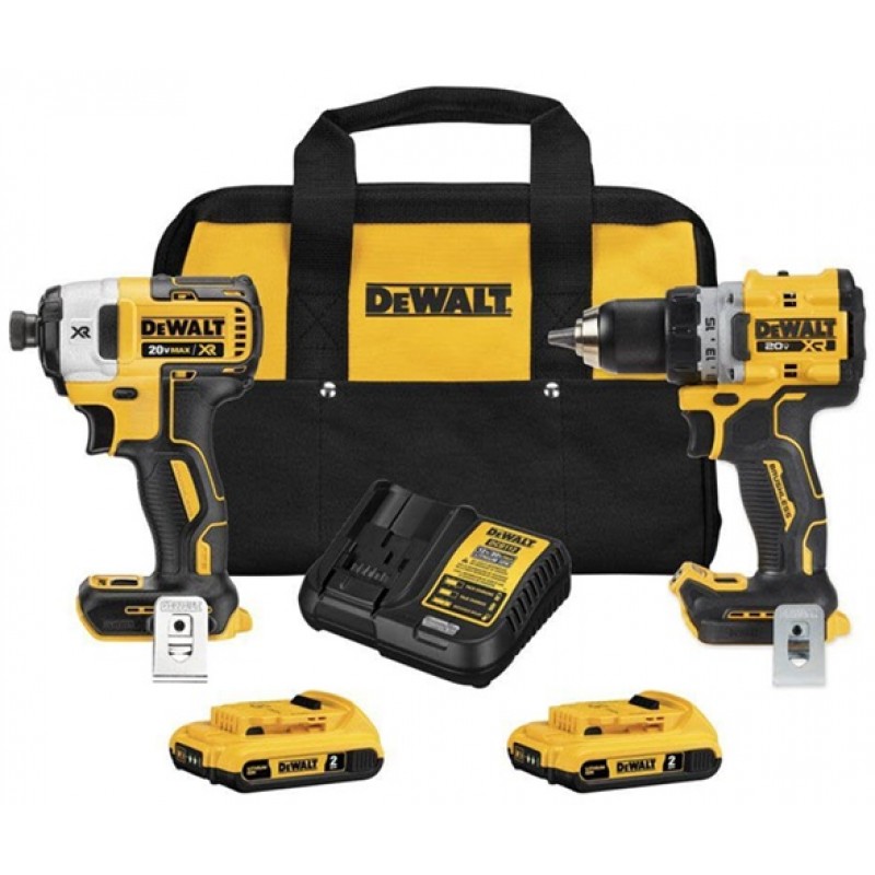 DEWALT 20V MAX XR 1/2in Drill/Driver & 1/4in Impact Driver Kit