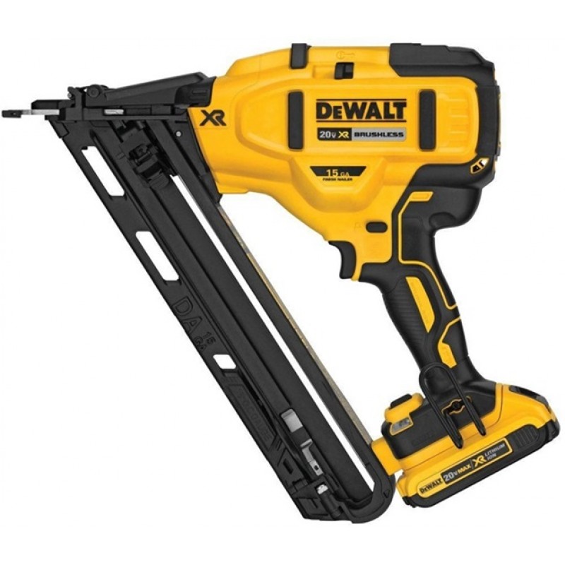 DEWALT 20V MAX XR 15 Gauge Angled Finish Nailer Kit