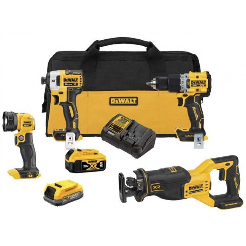 DEWALT 20V MAX XR 4 Tool Combo Kit