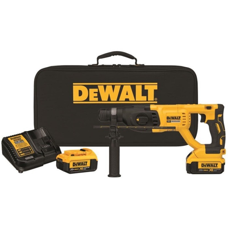 DEWALT 20V MAX XR Brushless 1-in D-Handle Rotary Hammer Kit