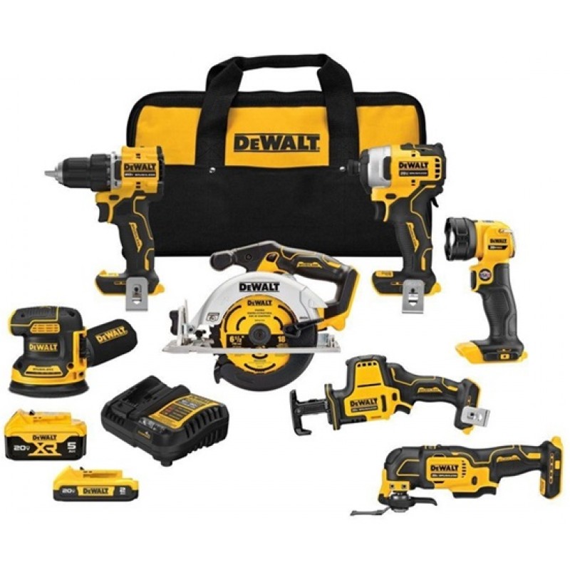 DEWALT 20V MAX* XR Brushless 7-Tool Combo Kit