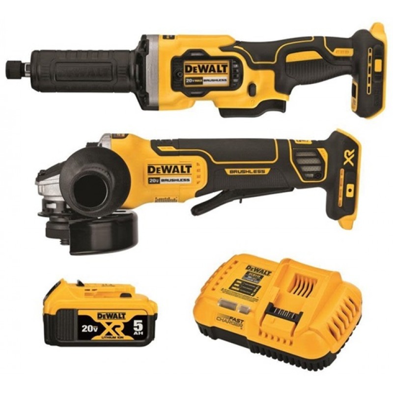 DEWALT 20V MAX XR Brushless Cordless 2-Tool Grinder Kit