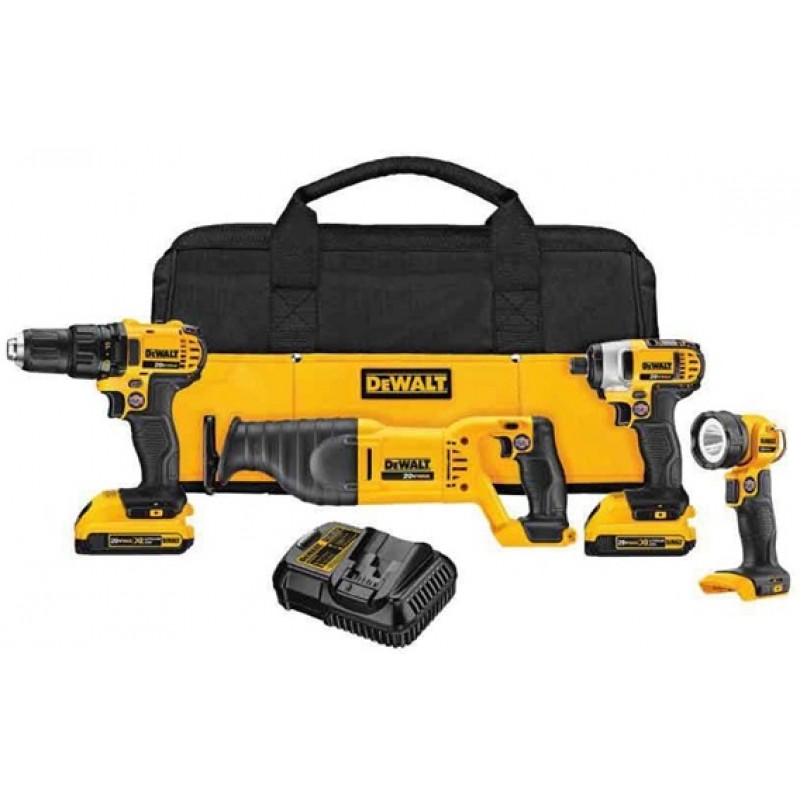 DEWALT 4-Tool 20-Volt Max Lithium Ion Cordless Combo Kit