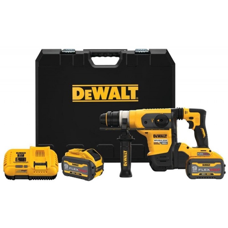 DEWALT 60V MAX 1 1/4in Brushless SDS PLUS Rotary Hammer Kit