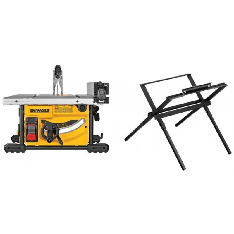 DEWALT Compact Jobsite Table Saw 8 1/4in with Stand