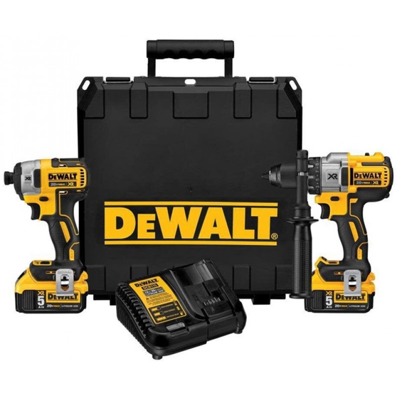 DEWALT DW 20V MAX XR Hammer Drill & Impact Driver Combo Kit