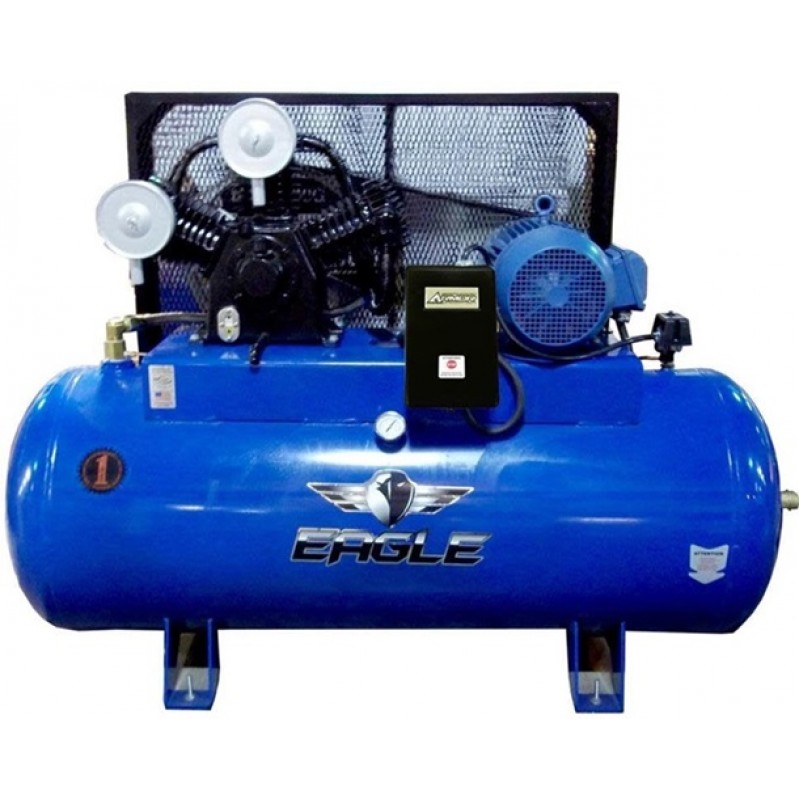 Eagle Compressor 120 Gallon Electric Horizontal Stationary Air Compressor