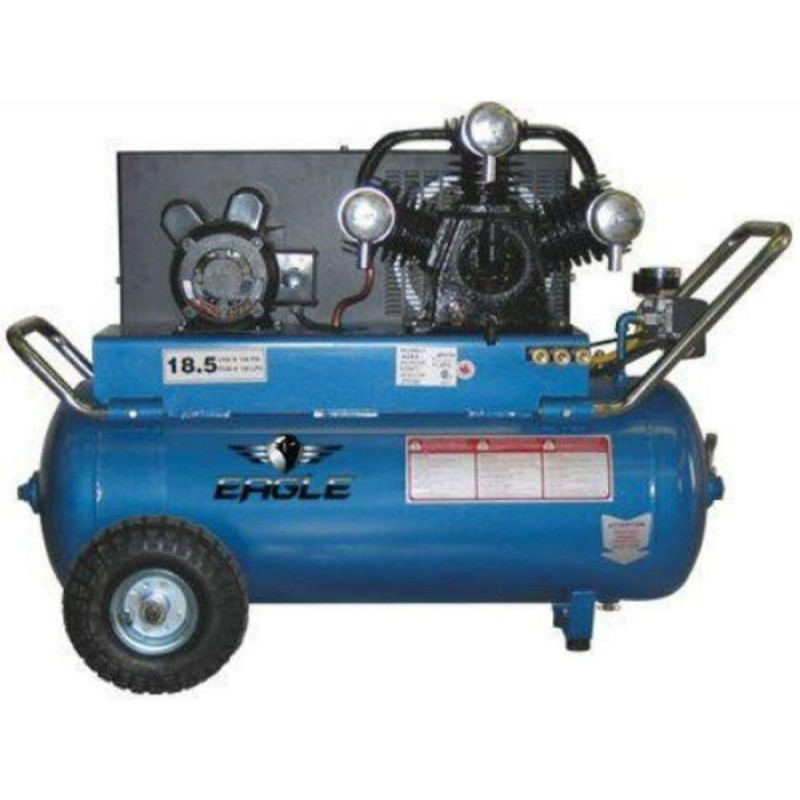 Eagle Compressor 25 Gallon Portable Electric Air Compressor 5 HP