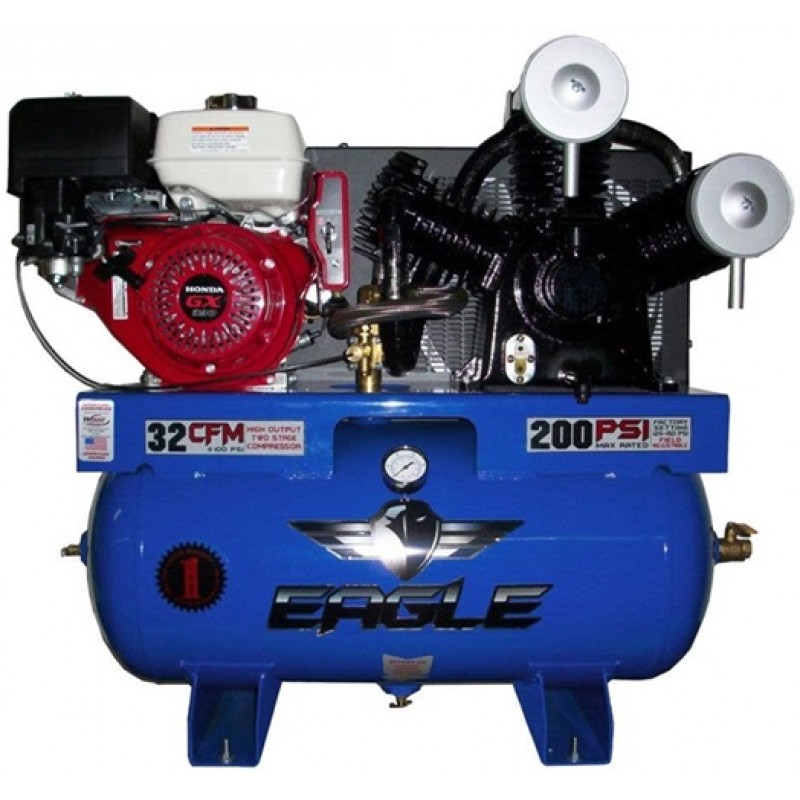 Eagle Compressor 30 Gallon Stationary Gas Air Compressor