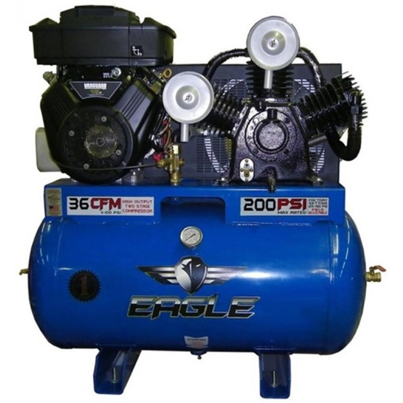 Eagle Compressor 55 Gallon Stationary Gas Air Compressor