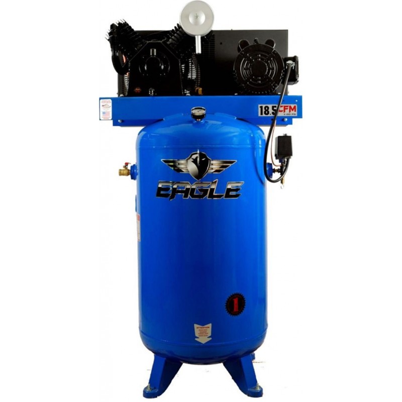 Eagle Compressor 80 Gallon 5 HP Stationary Vertical Compressor