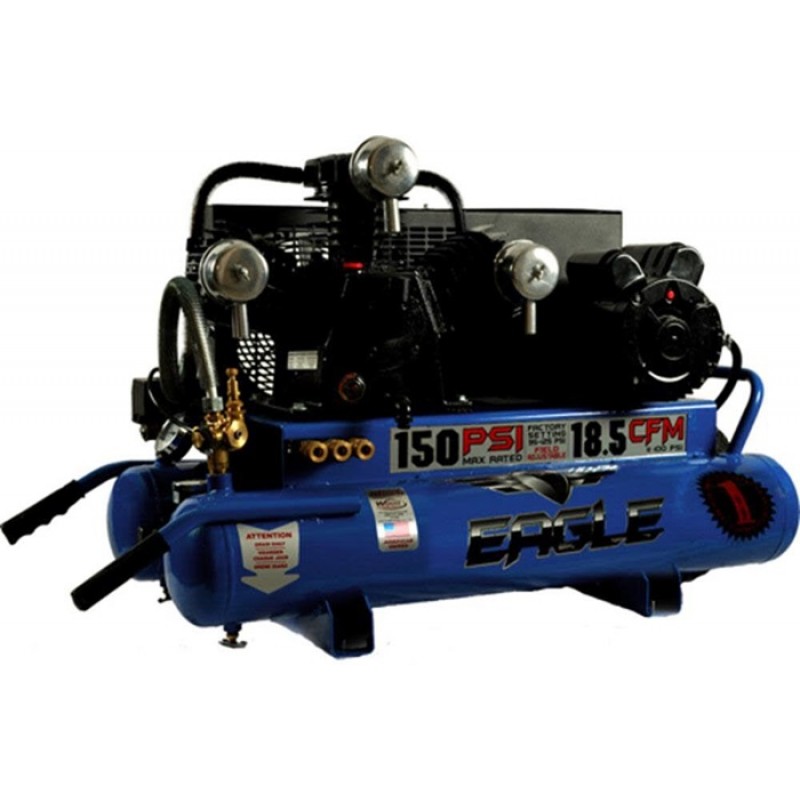 Eagle Compressor Air Compressor 5 HP 8 Gallon Wheelbarrow Electric