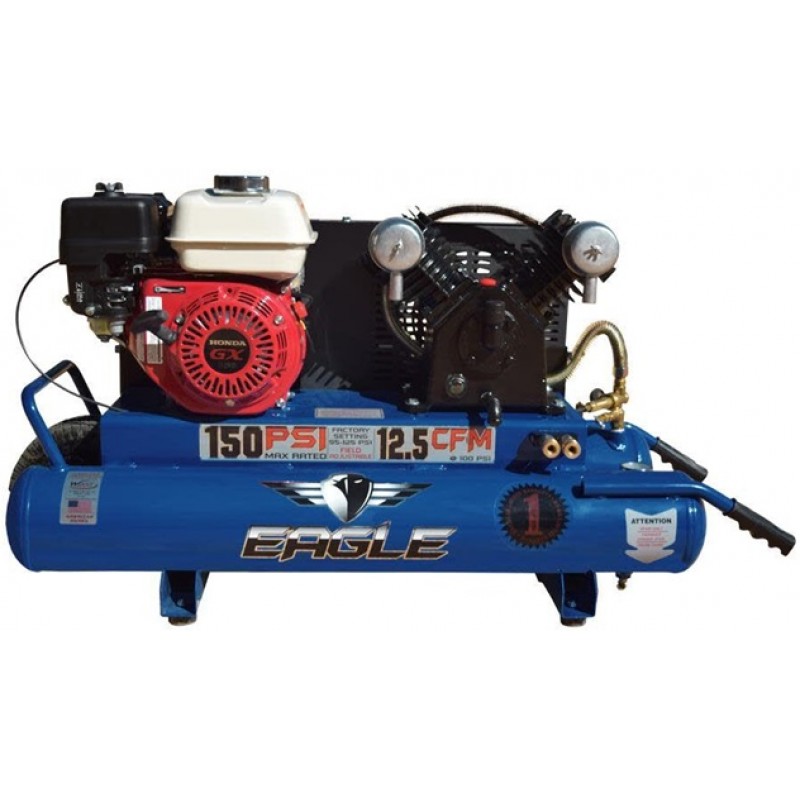 Eagle Compressor Portable Gas Wheelbarrow Air Compressor 10 Gallon