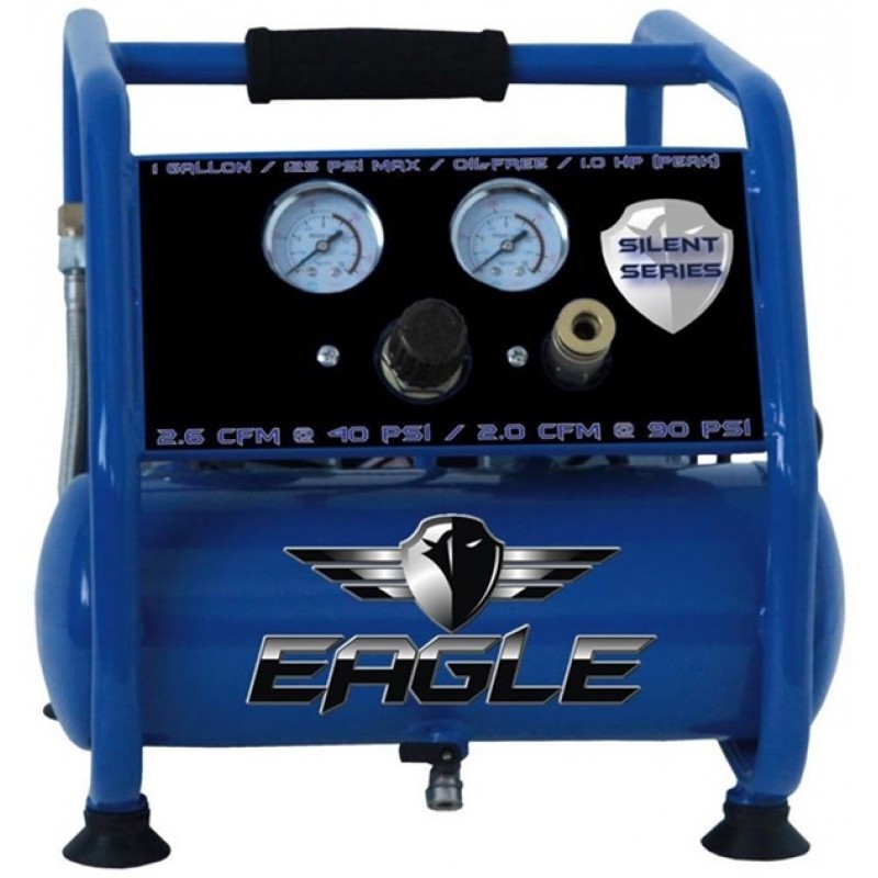 Eagle Compressor Silent Series 1 Gallon Portable Electric Air Compressor