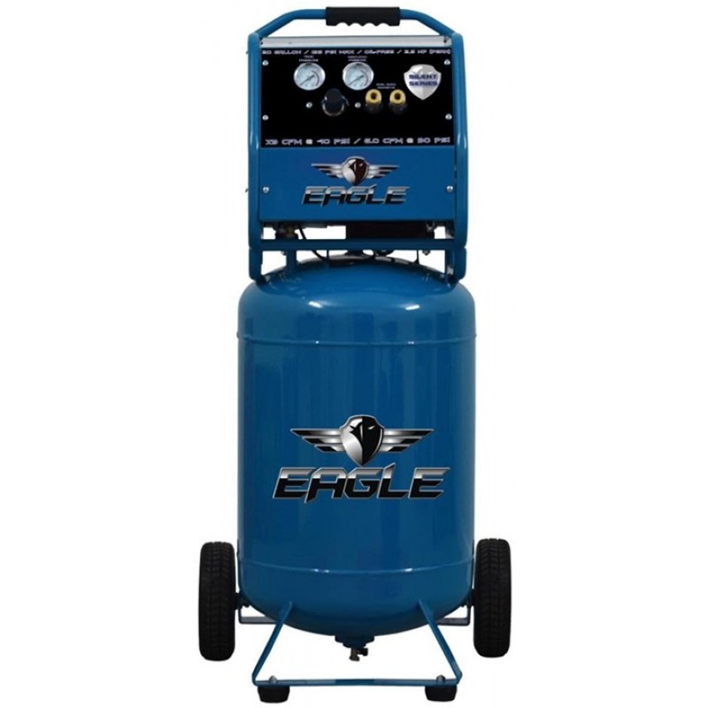 Eagle Compressor Silent Series 20 Gallon Electric Portable Air Compressor