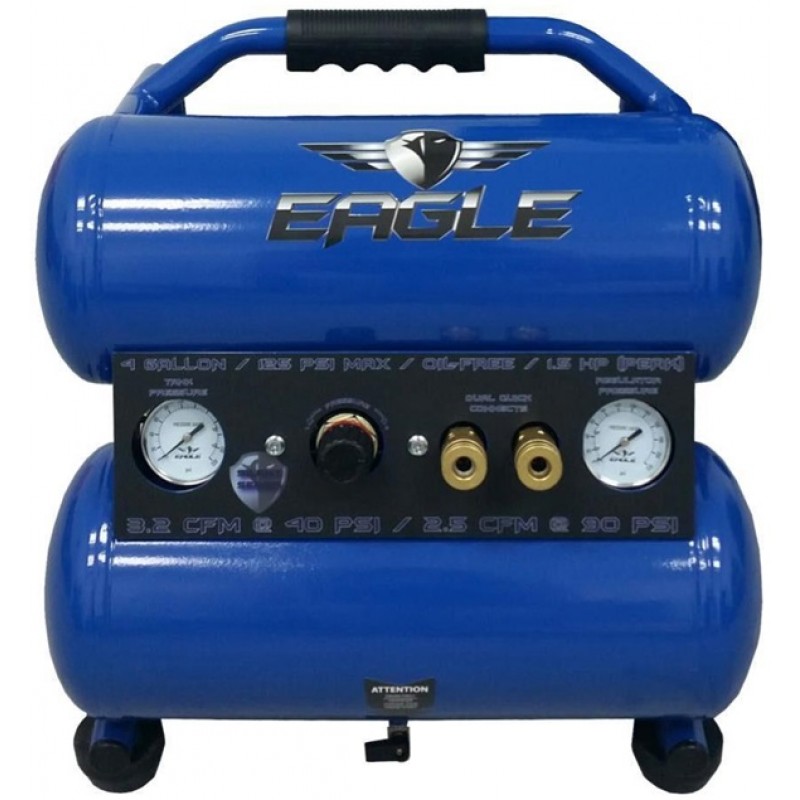 Eagle Compressor Silent Series 4 Gallon Portable Electric Compressor