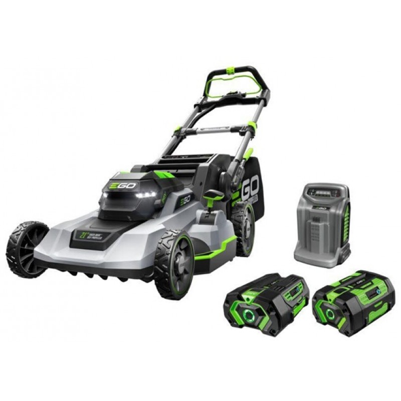 EGO 21 Inch Self-Propelled Mower Touch Drive with Charger, 4.0Ah & 6.0Ah Batteries