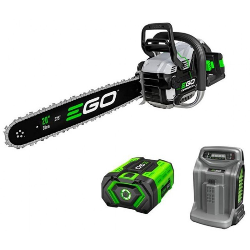 EGO Commercial 20" Chain Saw Kit with 8.0Ah Battery and 550W Charger