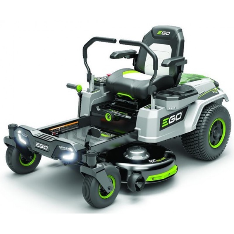 EGO POWER+ Z6 Zero Turn Riding Lawn Mower 42 with Four 56V ARC Lithium 10Ah Batteries and Charger