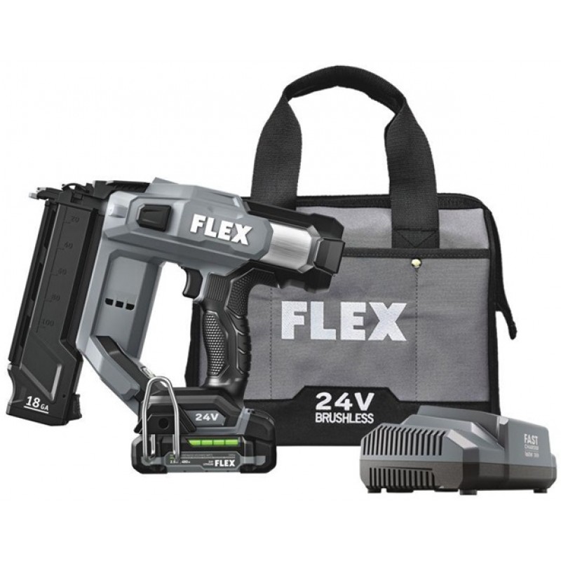 FLEX 24V 18Ga Brad Nailer Kit