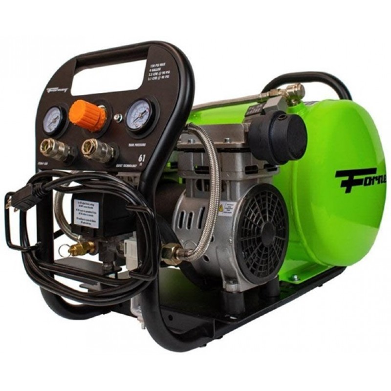 Forney Industries Fornair 120 Psi 2.5 Cfm 1HP 4 Gallon Oil-Free Air Compressor