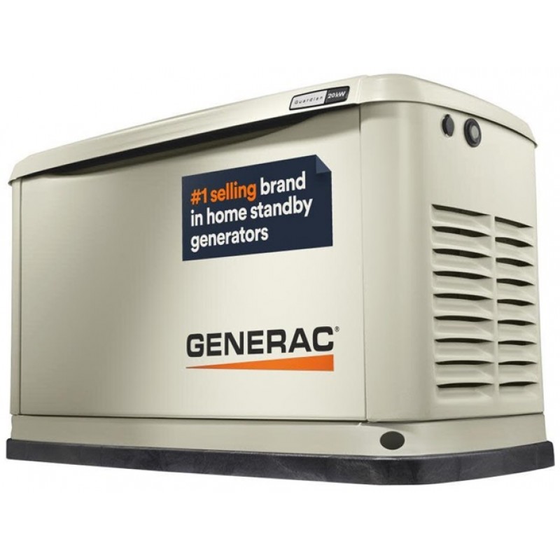 Generac Guardian Series 20/17 kW Air-Cooled Standby Generator, Aluminum Enclosure