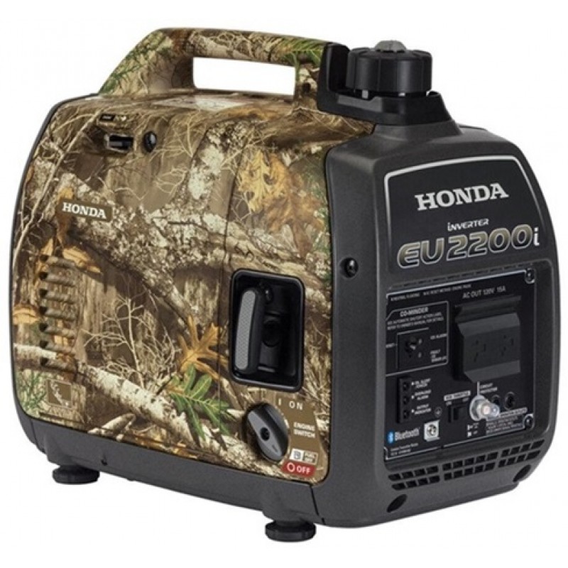 Honda Inverter Generator Gas Camo 121cc 2200W with CO Minder