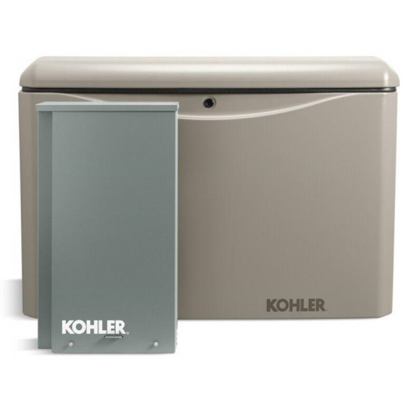 Kohler Power 120/240V 1 Phase 20 kW Home Standby Generator with Transfer Switch