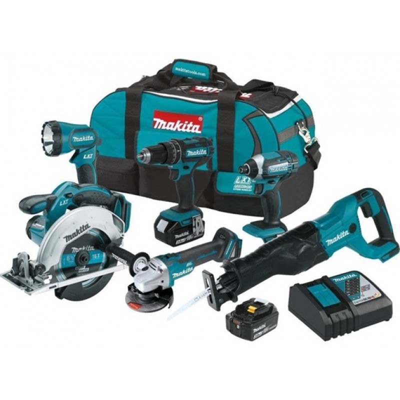 Makita 18V LXT 6 Piece Combo Kit