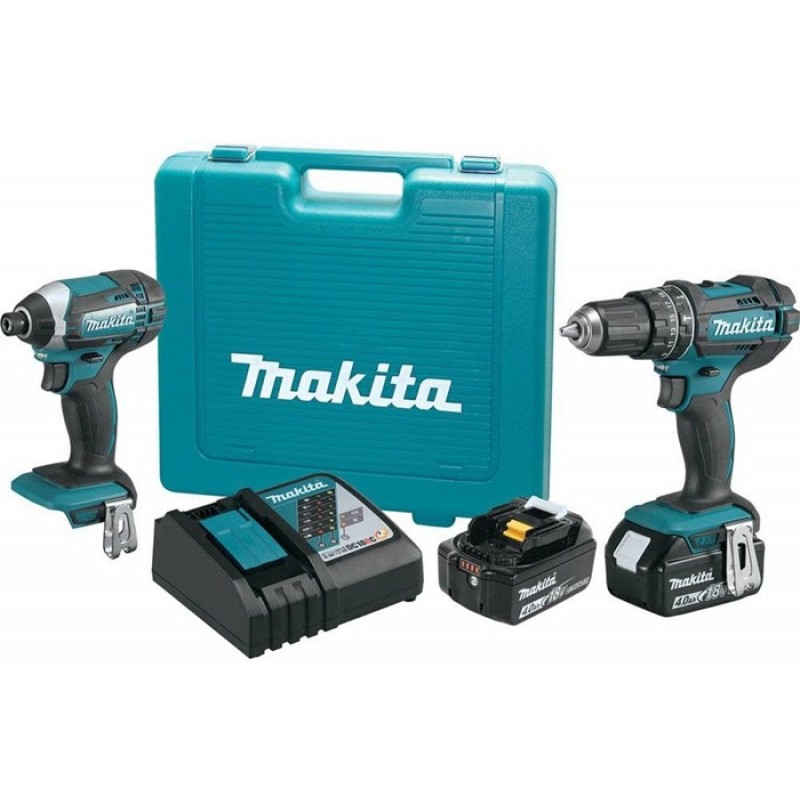 Makita 18V LXT Lithium-Ion 2-Piece Kit 4.0 Ah