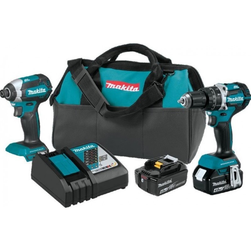 Makita 18V LXT Lithium-Ion Brushless 2-Piece Kit 4.0 Ah