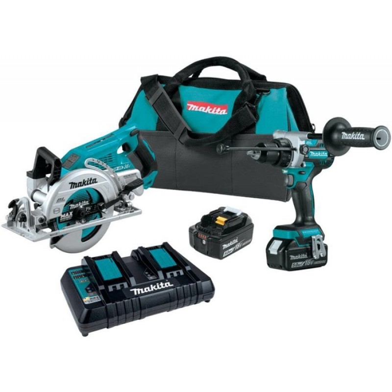 Makita 18V LXT Lithium-Ion Brushless Cordless 2-Pc. Combo Kit (5.0Ah)