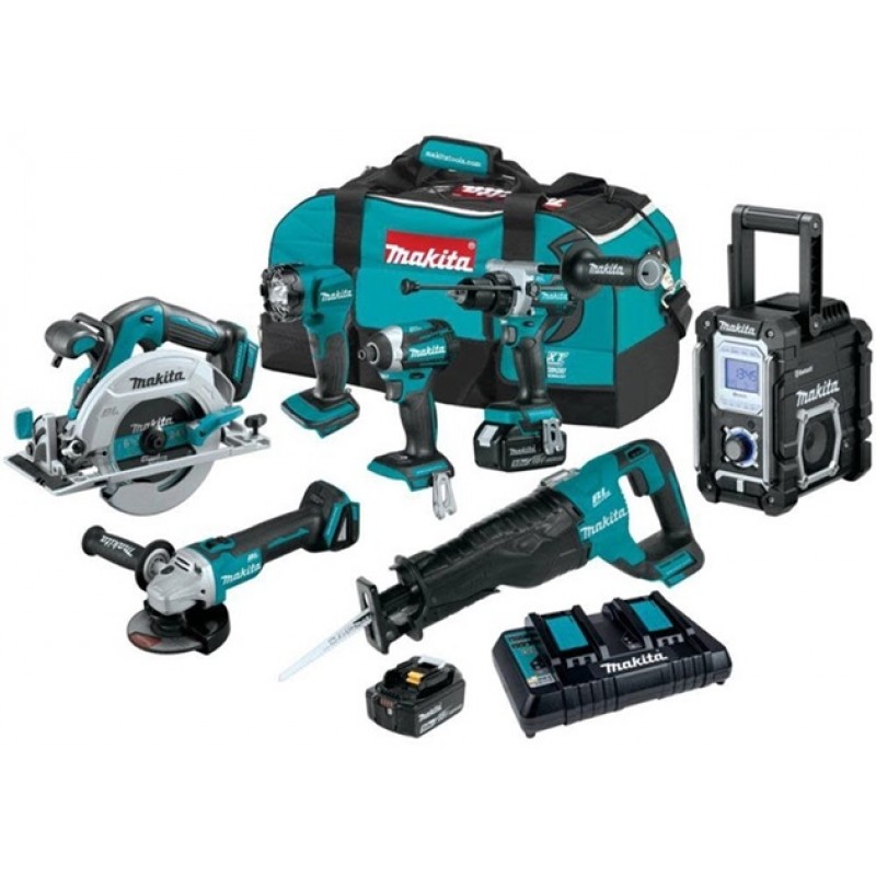 Makita 18V LXT Lithium-Ion Brushless Cordless 7-Pc. Combo Kit (5.0Ah)