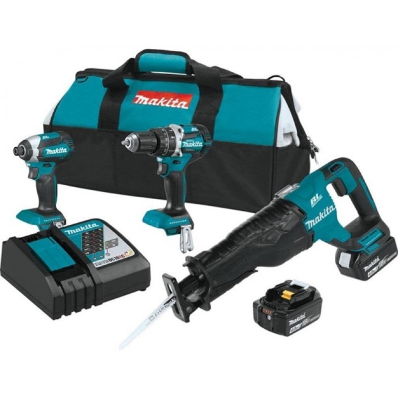 Makita 18V LXT Lithium-Ion Brushless Cordless Combo Kit (3-Tool)