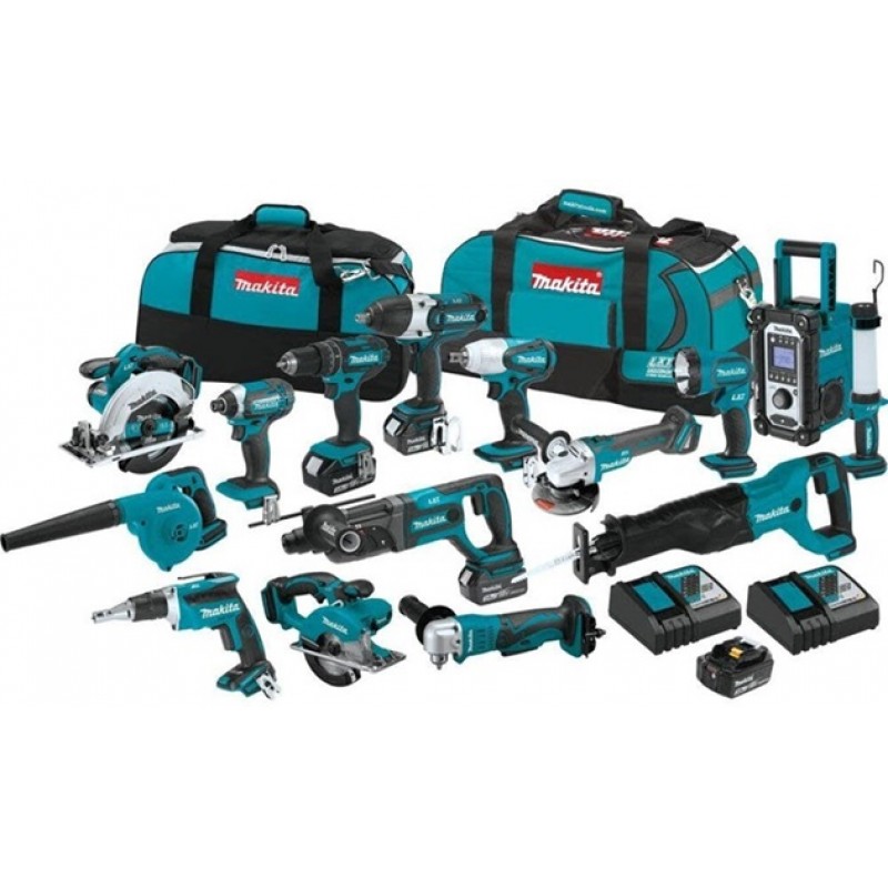 Makita 18V LXT Lithium-Ion Cordless 15-Pc. Combo Kit (3.0Ah)