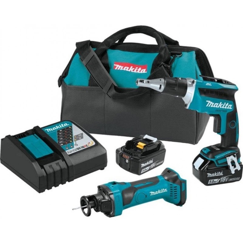 Makita 18V LXT Lithium-Ion Cordless 2-Pc. Combo Kit (5.0Ah)