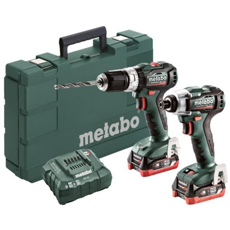 Metabo 12V Impact/Hammer Drill/Driver 2x 4.0Ah LiHD Combo Kit