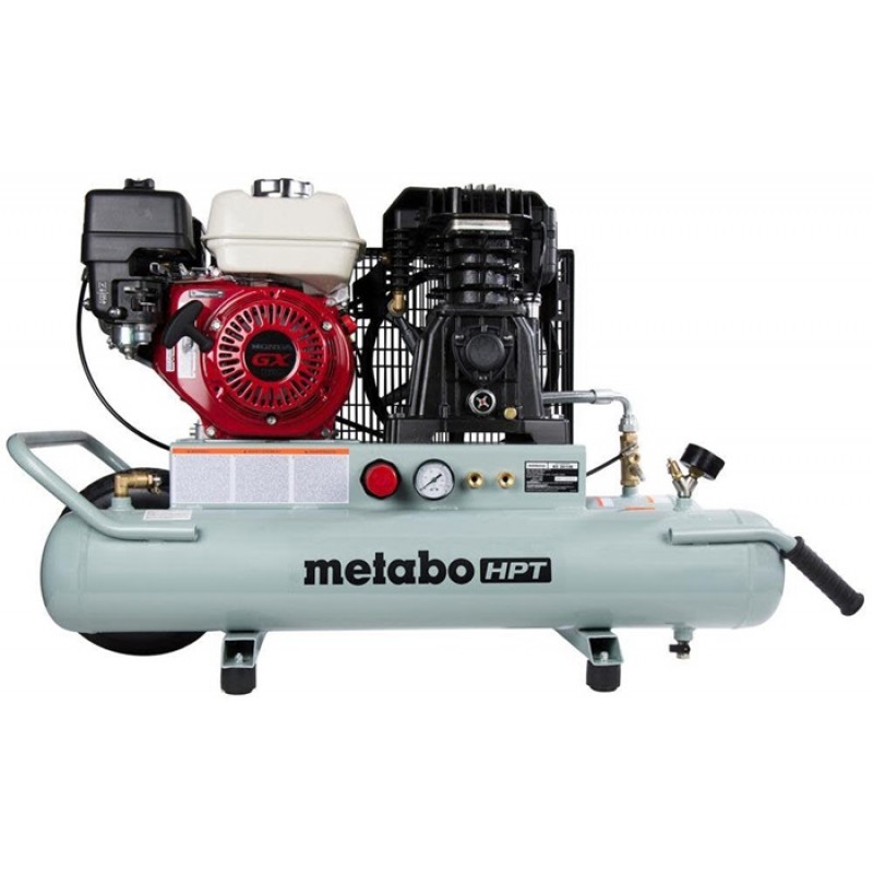 Metabo HPT 8 Gallon Gas Powered Wheelbarrow Air Compressor