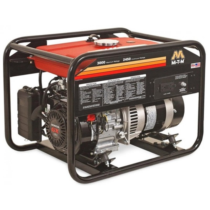 Mi T M 3000 watt Gas Generator with Honda Engine